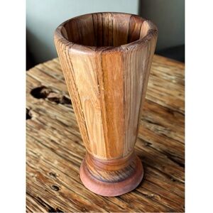 Handcrafted Natural Wood Vase